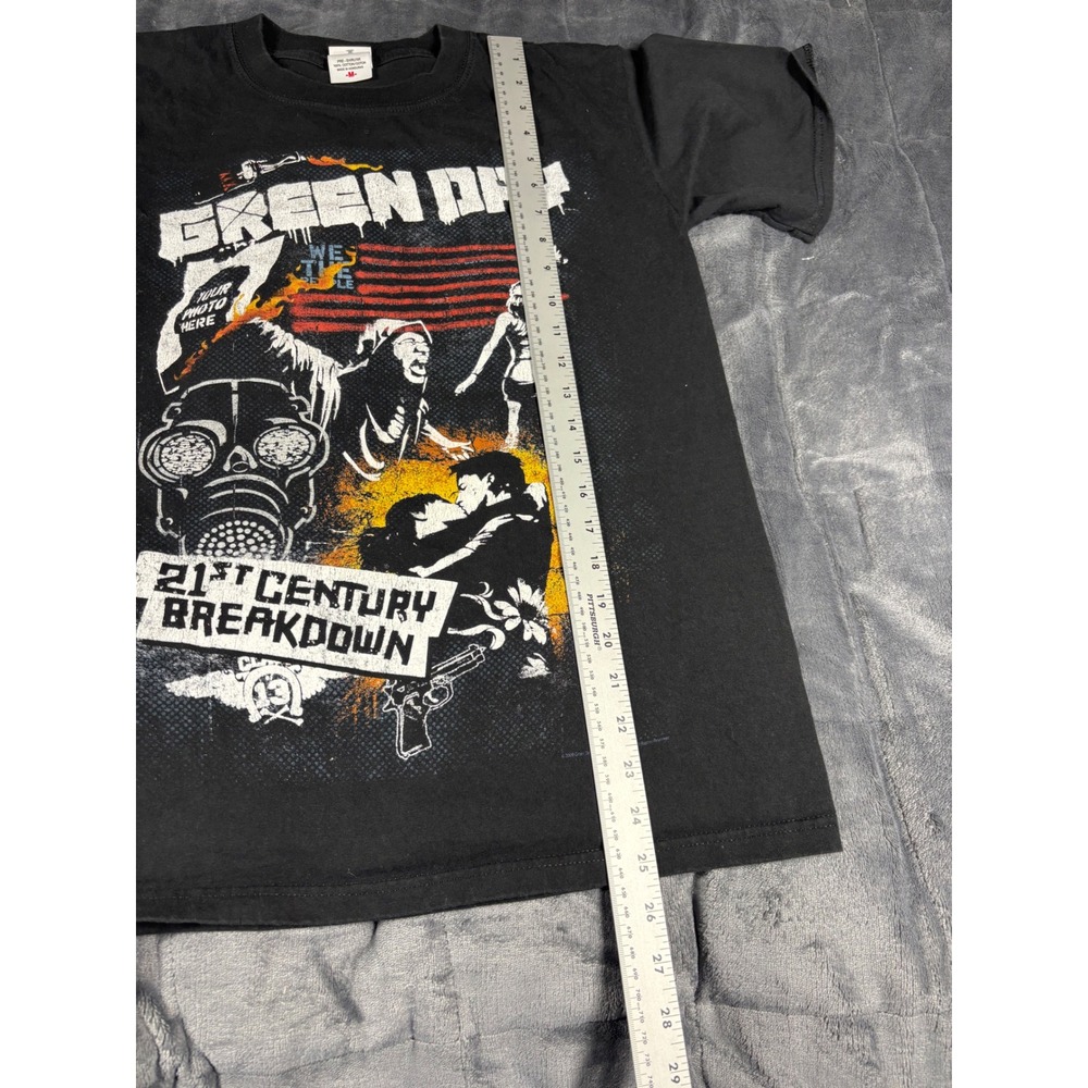 Green Day 21st Century Breakdown 2009 Band T-Shirt Mens Medium Black Anvil Tee - Picture 8 of 11